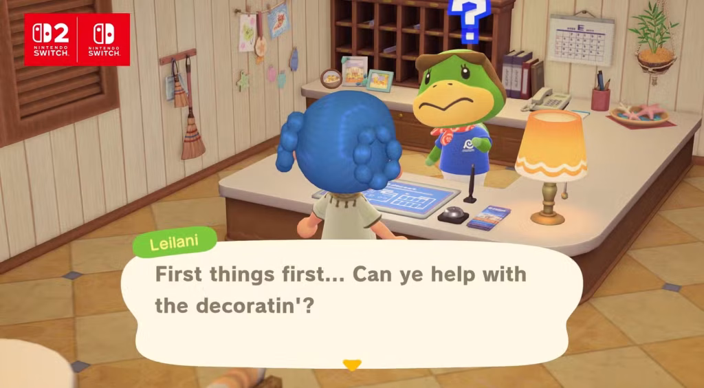 Animal crossing new horizons hotel lobby