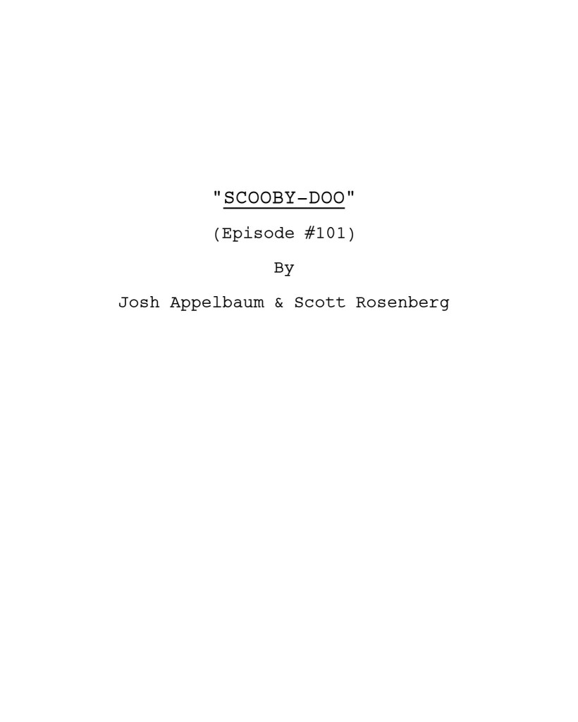 scooby-doo script netflix